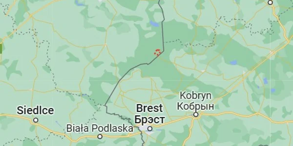Polonia Belarus zona Bialowieza FOTO Google Maps jpg