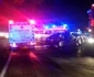 Accident rutier pe DN 1 Avrig - Sibiu în urma coliziunii dintre un microbuz şi un autoturism - 7 persoane implicate Foto Adevărul