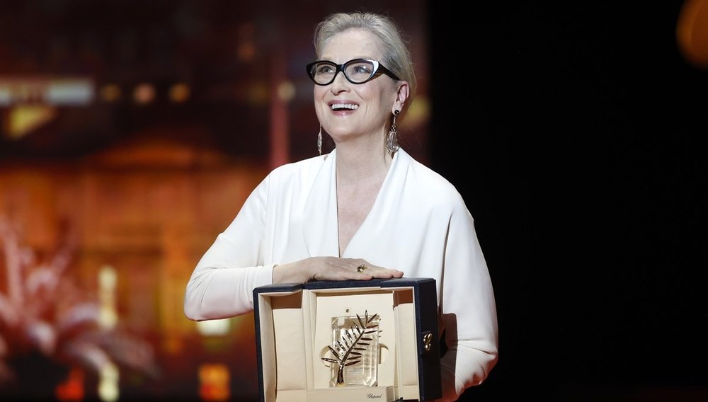 Meryl Streep, recompensată cu un Palme d'Or onorific în timpul ceremoniei de deschidere a Festivalului de Film de la Cannes VIDEO