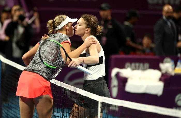 
    Simona Halep şi-a felicitat adversara pentru modul în care a jucat Foto:AFP   