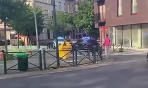 urmarire ca in filme in belgia un roman a decolat cu bmw ul dupa ce a fost prins la furat s a tras si un foc de arma webp
