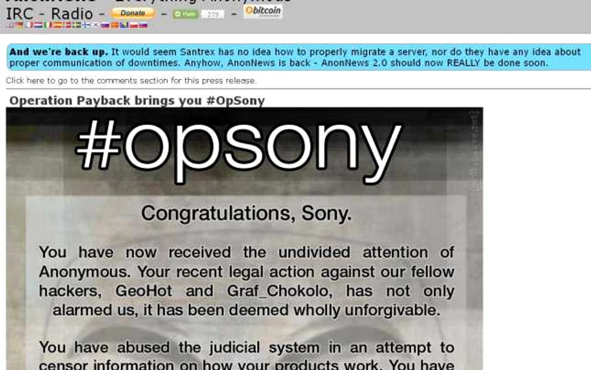 Mesajul lăsat de hackeri pentru cei de la Sony