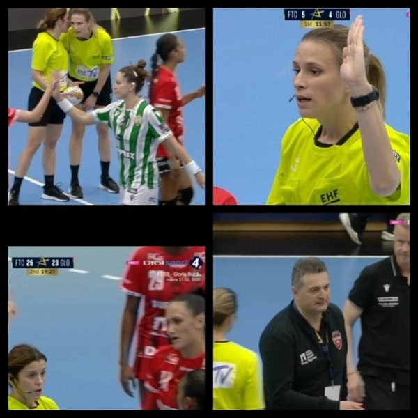Liga campionilor la handbal feminin. Gloria Bistrița, învinsă de Ferencvaros cu 32-28