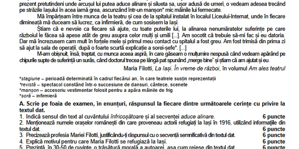 BACALAUREAT DE TOAMNĂ  SUBIECTE ȘI BAREME LIMBA ROMÂNĂ  REAL (1) png