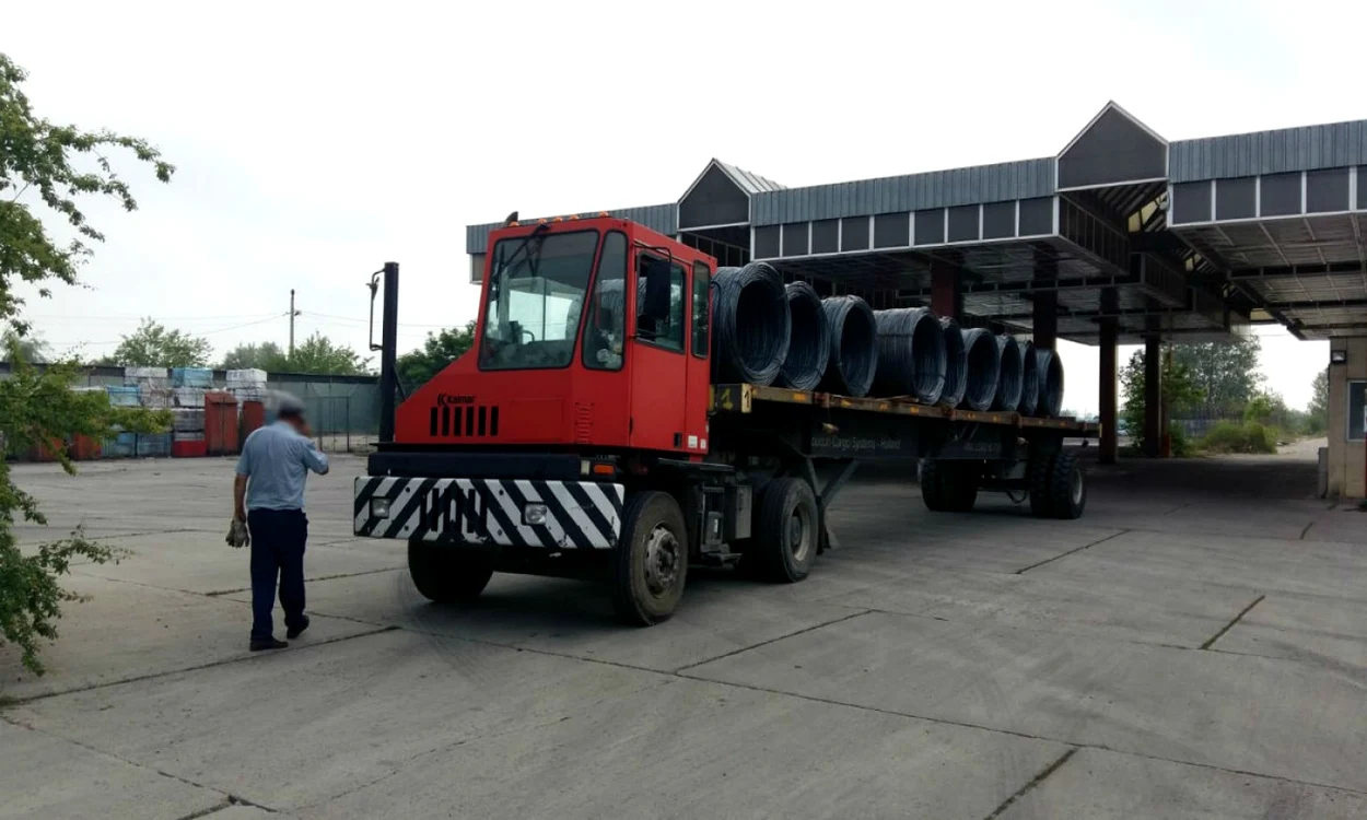 Camionul neînmatriculat depistat la Galaţi FOTO Poliţia de Frontieră
