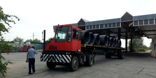 Camionul neînmatriculat depistat la Galaţi FOTO Poliţia de Frontieră