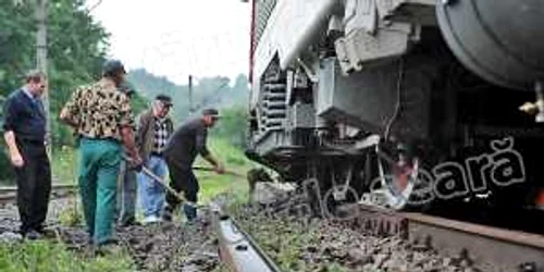 Trenul a deraiat între Timişul de Sus şi Predeal. FOTO: ARHIVĂ