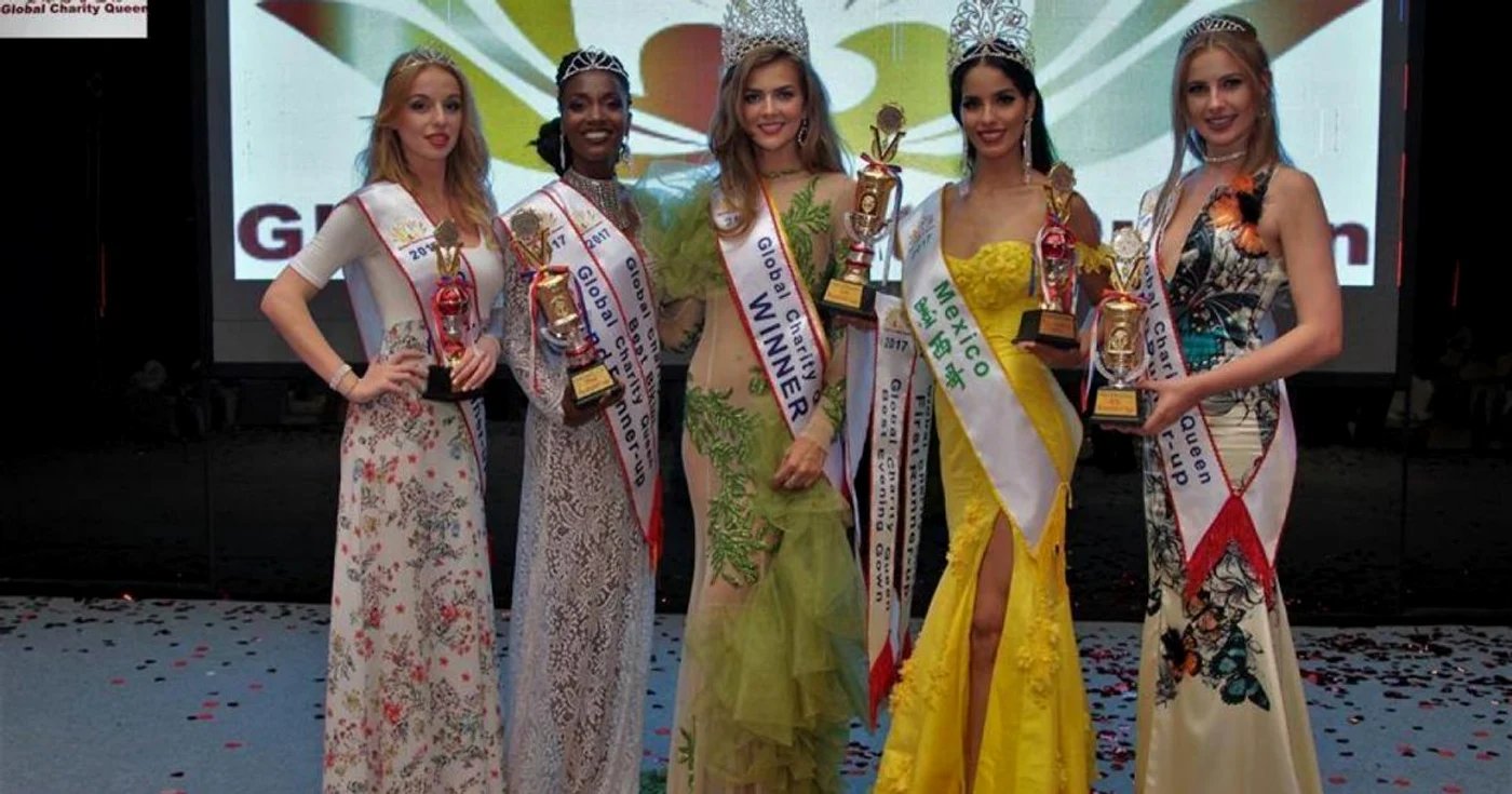 Eliza Ancău a câştigat trofeul cel mare al concursului. FOTO: Global Charity Queen