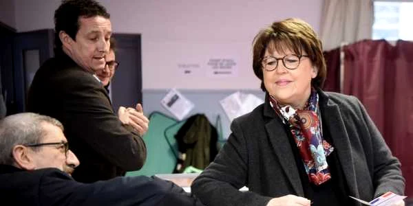 fosta ministra socialista-n Franta Martine Aubry - alegeri franta FOTO AFP