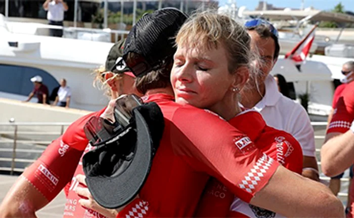 Fosta olimpică şi-a felicitat coechipierii pentru efortul depus