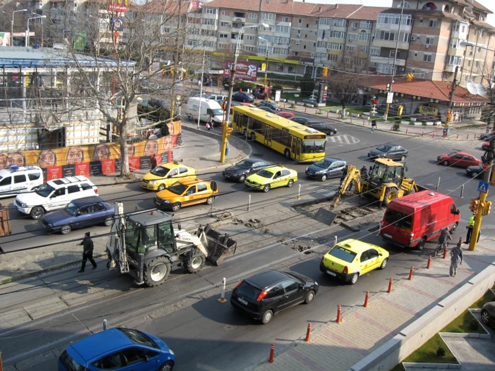 La Delfinariu, liniile de tramvai au fost scoase vara trecută