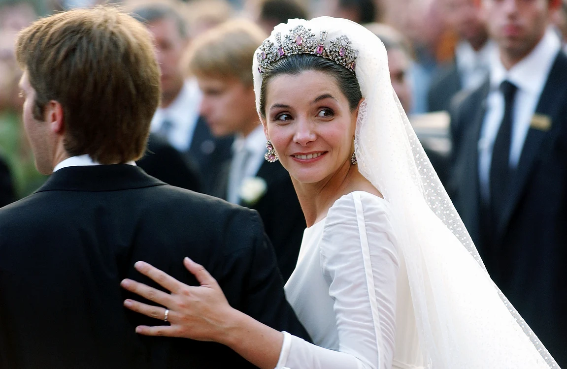 Clotilde Courau, Prințesa Veneției, la nunta cu Prințul Emanuele Filiberto de Savoia în 2003   GettyImages 2535601 jpg