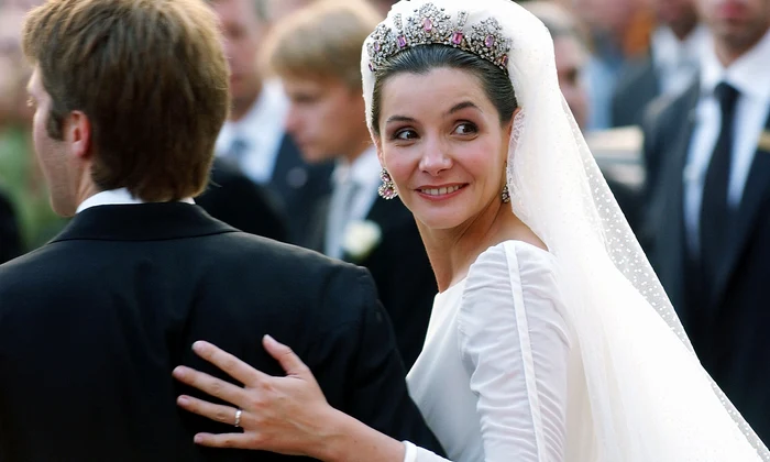 Clotilde Courau, Prințesa Veneției, la nunta cu Prințul Emanuele Filiberto de Savoia în 2003   GettyImages 2535601 jpg
