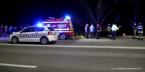 Accident mortal produs de un tânăr băut pe şoseaua Hunedoara Deva foto daniel guta adevarul