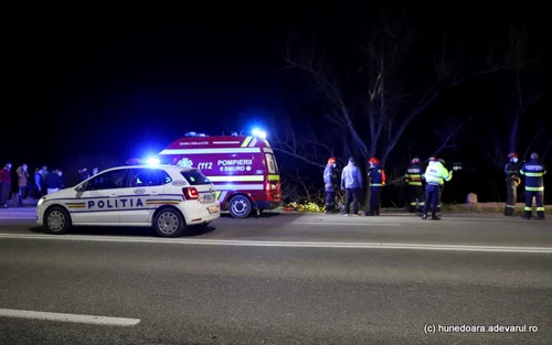 Accident mortal produs de un tânăr băut pe şoseaua Hunedoara Deva foto daniel guta adevarul