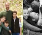 Prințul William cu copiii George, Charlotte și Louis