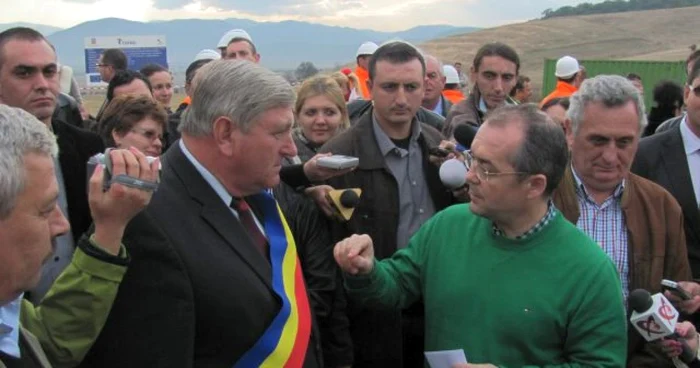 Boc la inaugurarea lucrărilor la autostrada Sibiu - Orăştie