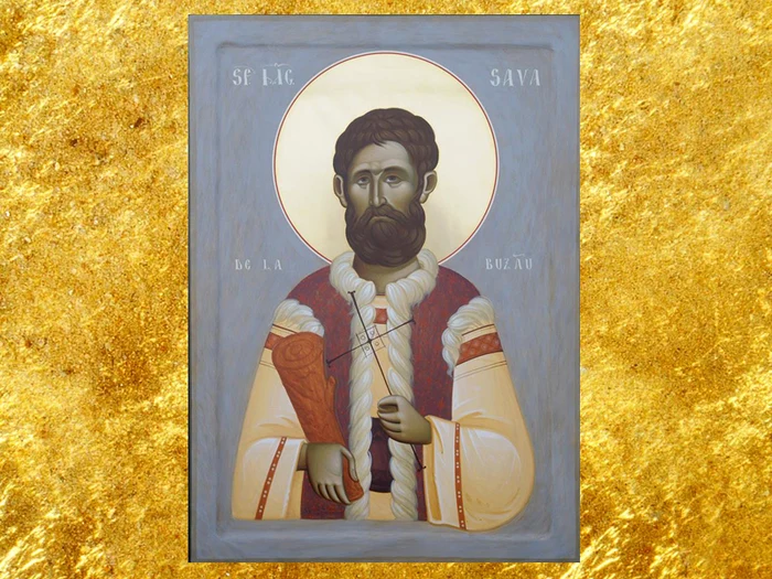 Sfântul Mucenic Sava de la Buzău (icoană de Mihai Coman)