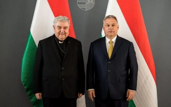 Arhiepiscopul György Jakubinyi şi premierul Ungariei, Victor Orban