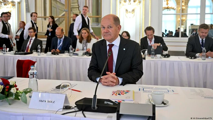 Cancelarul federal Olaf Scholz la summit-ul fondator CPE de la Praga