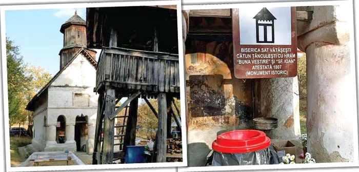 Bisericuţa-monument de la Vătăşeşti-Ţânculeşti datează de la 1803