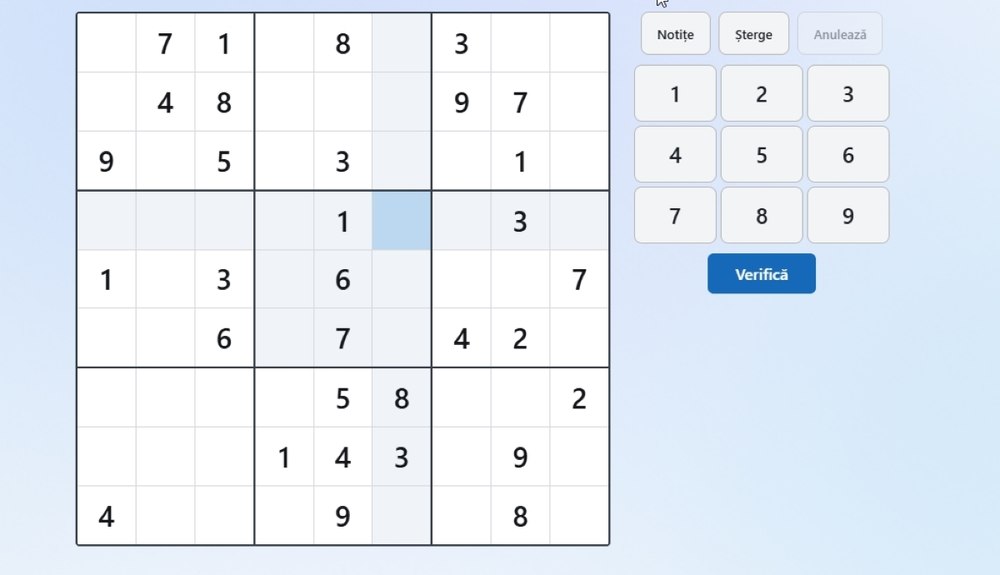 Cât de bine stai cu logica? Încearcă grila Sudoku de astăzi