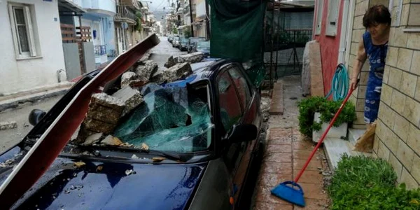 Uraganul Ianos a lovit Grecia. FOTO Profimedia