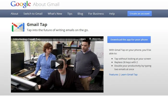 Gmail Tap