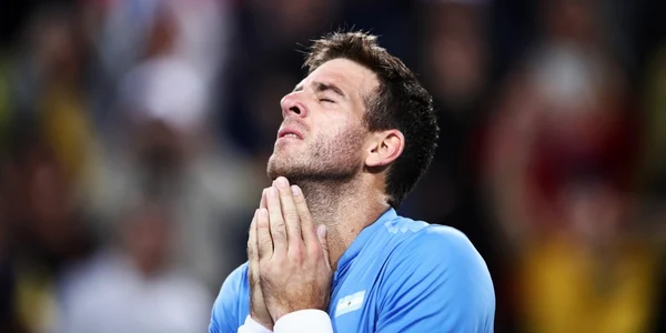 Argentinianul  Juan Martin Del Potro se bucură după ce a câştigat partida împotriva spaniolului Roberto Bautista Agut la Jocurile Olimpice de la Rio. FOTO Guliver/Gettyimages