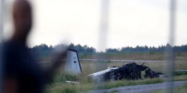 Avion prăbuşit în Suedia FOTO EPA-EFE