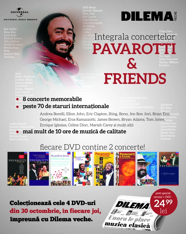 Colecţia "Pavarotti and Friends", împreună cu Dilema veche jpeg
