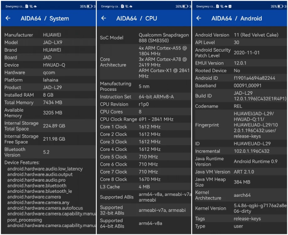Huawei P50 Pro specs