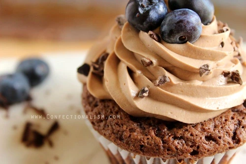 Chocolate Blueberry Cupcakes with Nutella Buttercream on Confectionalism com 3 e1406869686415 jpeg