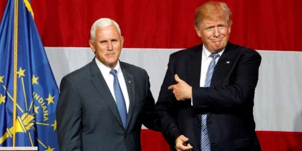 PreSedintele ales Donald Trump si vicepresedintele ales Mike Pence FOTO AFP