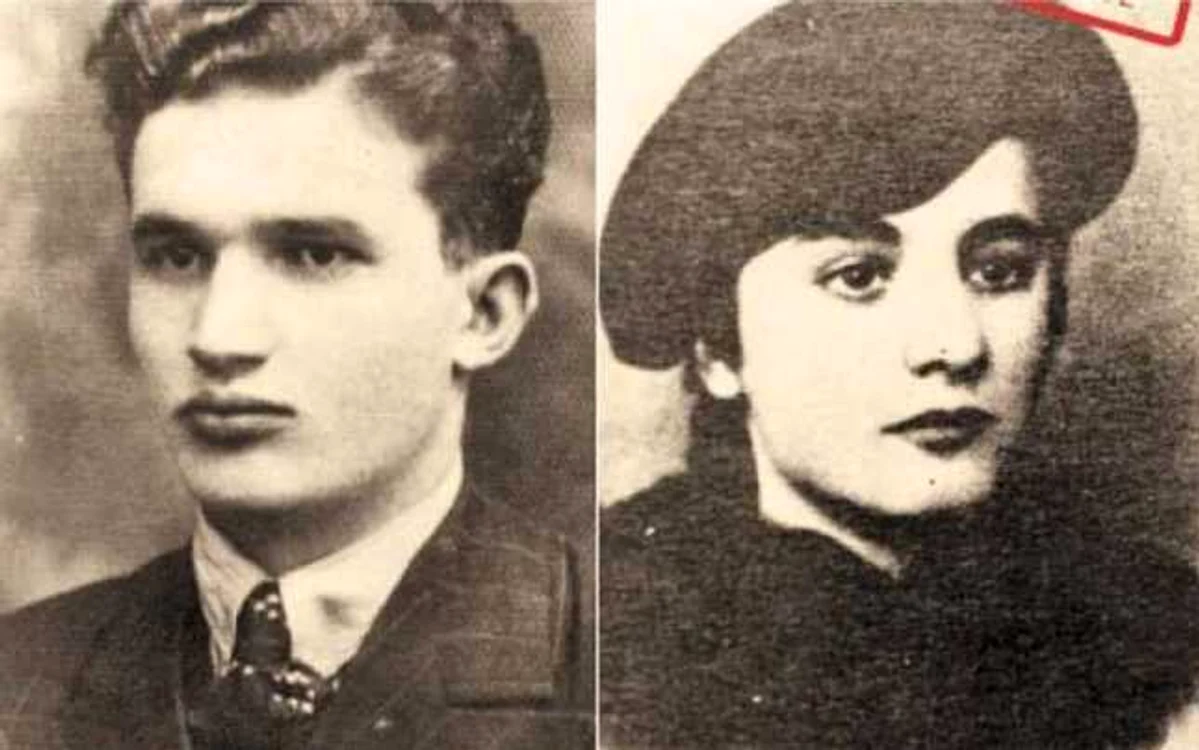 Nicolae Ceauşescu şi Elena Petrescu. Portrete din anul 1939 FOTO Fototeca Online a Comunismului Românesc