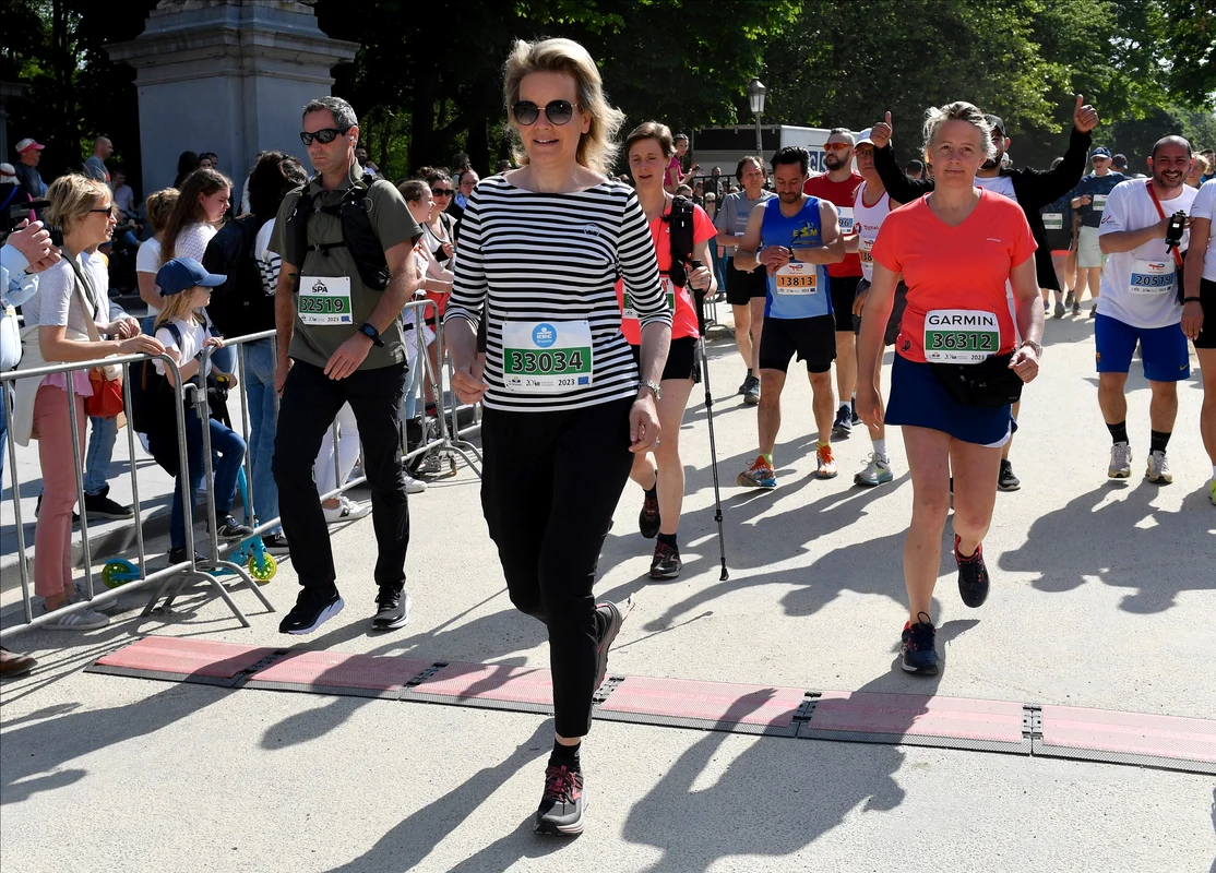 Regina Mathilde a Belgiei, la maratonul de la Bruxelles