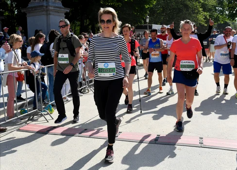 Regina Mathilde a Belgiei, la maratonul de la Bruxelles