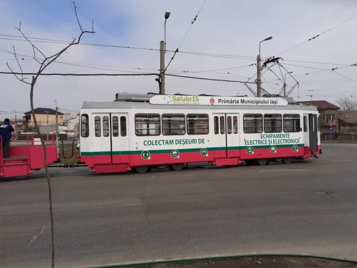 Tramvaiul Reciclării din Iaşi  FOTO Alina Batcu