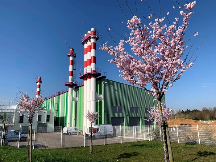 Centrală termoficare - Dijon (Franța) foto Alan Houdelette