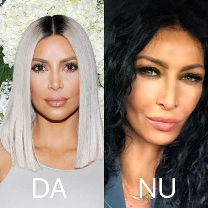 În opinia esteticienilor, până şi Kim Kardashian a ajuns să aibă un look mai natural decât al Mihaelei Rădulescu