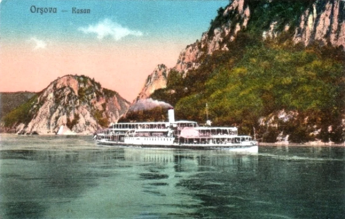 Orşova. Dunărea la Cazane, în perioada interbelică (© iMAGO Romaniae)