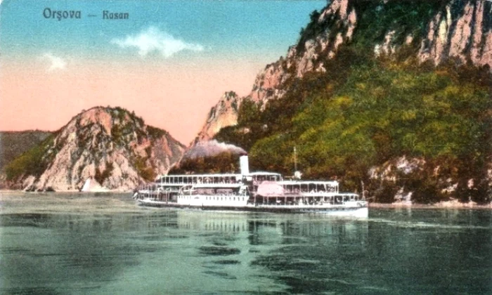 Orşova. Dunărea la Cazane, în perioada interbelică (© iMAGO Romaniae)