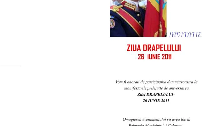 Ziua Drapelului Naţional se sărbătoreşte pe 26 iunie