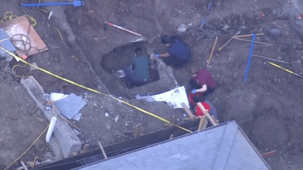 Descoperirea unui american în curtea sa: era îngropată din anii '90