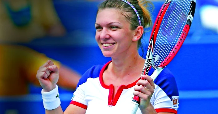 Simona Halep are toate motivele să zâmbească după victoria cu Maria Kirilenko FOTOGRAFII Reuters