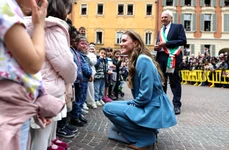 Kate a vorbit cu copiii în Italia, Profimedia (2) jpg