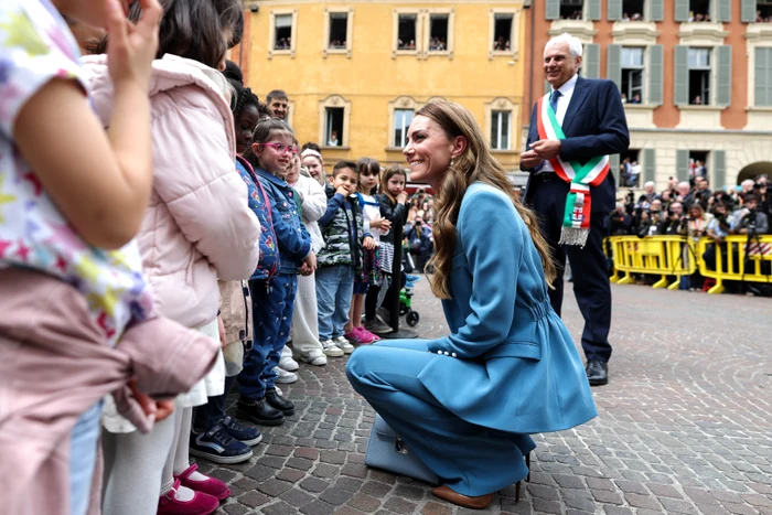 Kate a vorbit cu copiii în Italia, Profimedia (2) jpg