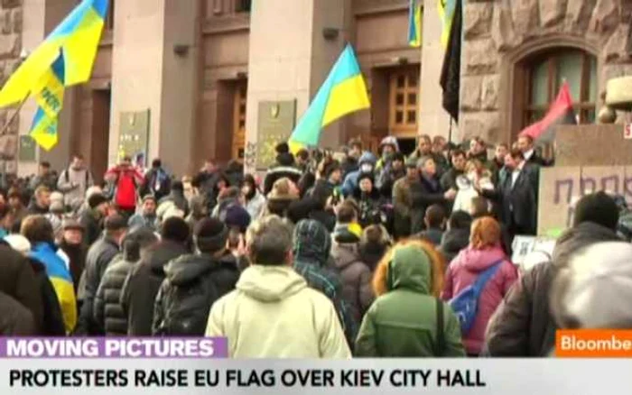 Opozantii regimului Ianukovic au ocupat Primăria din Kiev, la 1 demebrie 2013