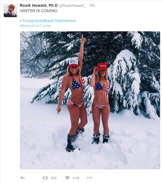 Susținătoarele lui Donald Trump îi fac campanie sexy pe Internetfoto: Arhiva Personală