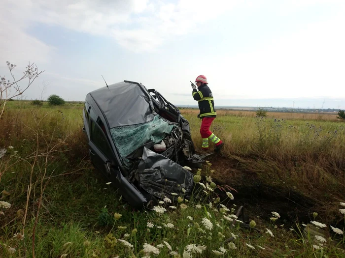 Scena accidentului de la Ciocârlia de Sus în care a murit Gabriel Ban Tanchistul campion la skandenberg Sursa SAJ Constanţa